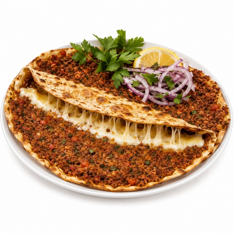 Kıymalı Kaşarlı Lahmacun