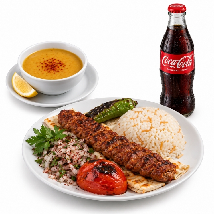 Menü 3 – Mercimek Çorbalı Kebap Menüsü
